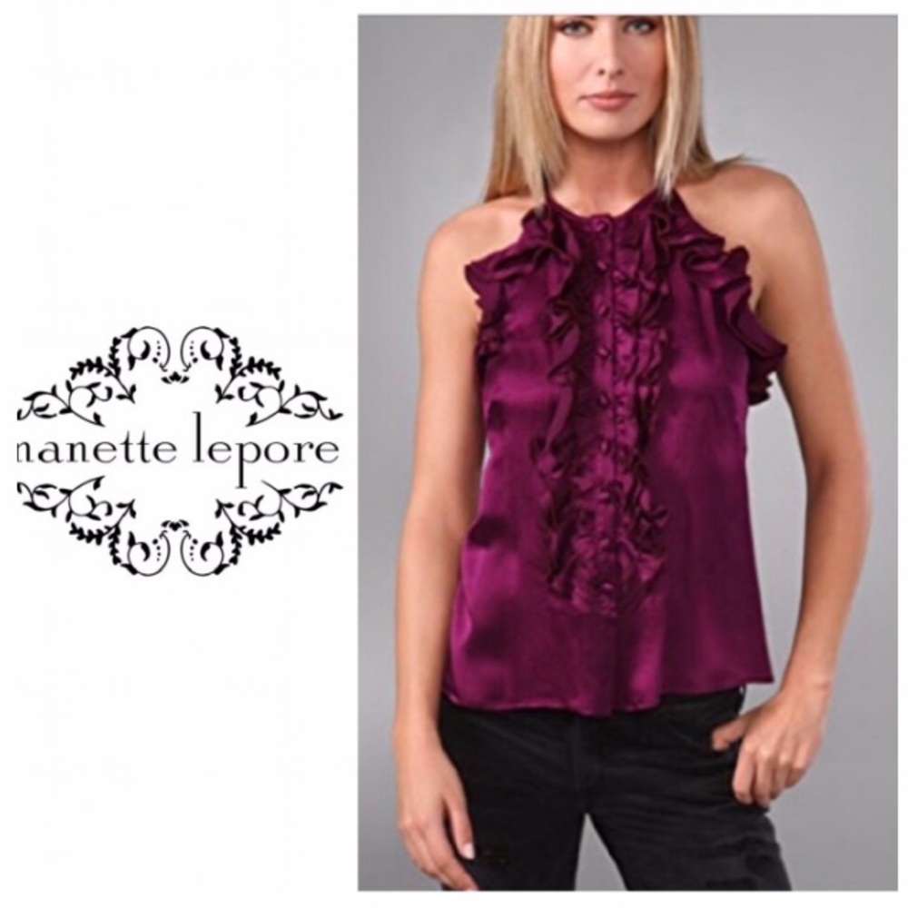 🔸20% 💰 DROP🔸 NANETTE LEPORE Silk Blouse.